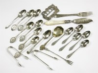 Lot 89 - A collection of silver flatware