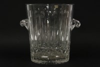 Lot 290 - A Baccarat style cut glass wine cooler