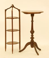 Lot 582 - A small mahogany wine table