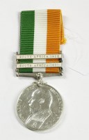 Lot 101 - A Boer War King's South Africa Medal with 1901 and 1902 clasps