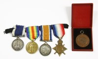 Lot 116 - A group of WWI medals