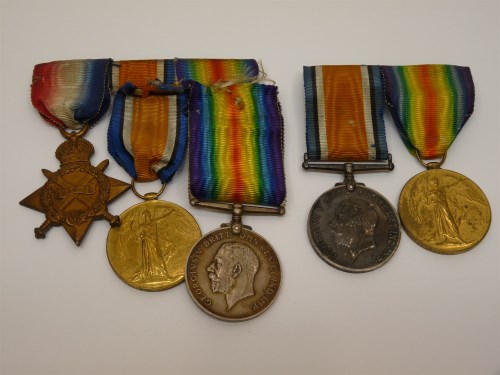 Lot 135 - A First World War medal group comprising of a British war medal