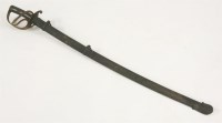 Lot 380 - A British cavalry officers sword and scabbard