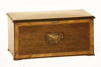 Lot 417 - A nineteenth century Swiss rosewood and tulip wood inlaid music box