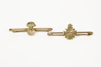 Lot 46A - Two gold sweetheart brooches including a Bedfordshire crested example