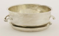 Lot 595 - A Victorian silver muffin dish and cover