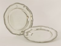 Lot 596 - A pair of Victorian silver dessert dishes