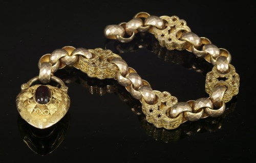 Lot 37 - A Victorian gold bracelet