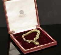 Lot 36 - A Victorian gold snake or serpent bracelet