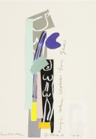 Lot 104 - Bruce McLean (b.1944)
SKETCH FOR PESTLE AND MORTAR PAINTING - A COMMISSION FOR GLAXO HOUSE ATRIUM
A set of six