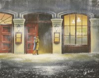 Lot 288 - Jeff Rowland (contemporary)
'NIGHT OWLS'
Signed l.r.