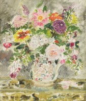 Lot 320 - Margaret Fisher Prout RWS (1875-1963)
'BOUQUET' - A STILL LIFE OF FLOWERS IN A VASE
Signed l.r.
