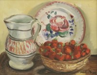 Lot 340 - Paul Maze (1897-1979)
STILL LIFE WITH A BOWL OF STRAWBERRIES
Signed l.r.
