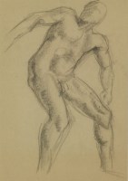 Lot 183 - Christopher Wood (1901-1930)
STANDING MALE NUDE
Charcoal
41 x 28cm

Provenance: The artist's sister;
                     acquired from her by the present owner.

*Artist's Resale Right may apply to
