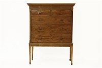 Lot 448 - A mahogany chest on stand