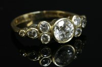 Lot 291 - An 18ct gold single stone diamond ring