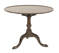 Lot 438 - A George III mahogany tripod table