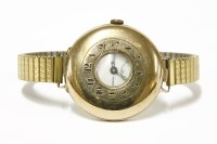 Lot 50 - A gentleman's 9ct gold Benson half hunter strap watch