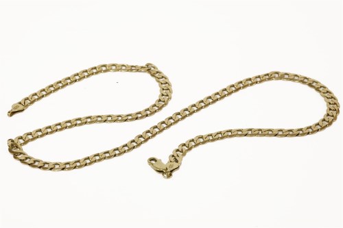 Lot 22 - A 9ct gold filed curb link chain
16.18g