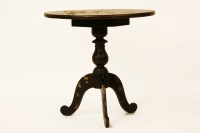 Lot 597 - A late 19th Shibayama lacquer tripod table