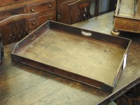 Lot 572 - A mahogany butlers tray