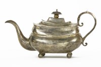 Lot 164 - A silver teapot by T J London