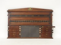 Lot 473 - A Victorian mahogany snooker scoreboard