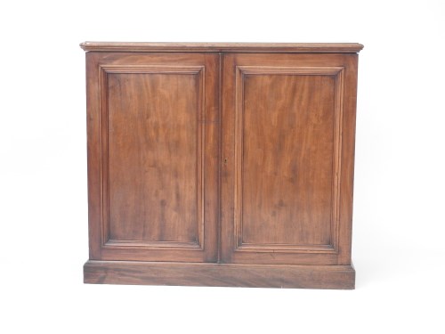 Lot 480 - A Victorian mahogany linen cupboard