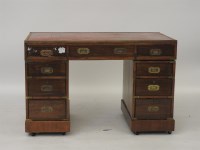 Lot 510 - A mahogany desk