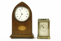 Lot 188 - An Edwardian lancet mantel clock