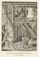 Lot 31 - Eric Ravilious (1903-1942)
'DOCTOR FAUSTUS CONJURING MEPHOSTOPHILIS'
Woodcut
image 21 x 14cm;
and two woodcuts from 'FAMOUS TRAGEDY OF THE RICH JEW OF MALTA'
17.5 x 10cm