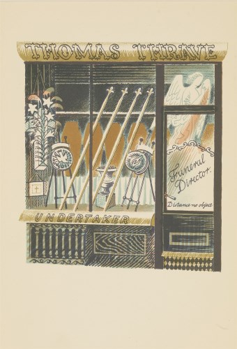Lot 24 - Eric Ravilious (1903-1942)
'UNDERTAKER'
Lithograph