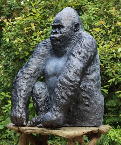 Lot 419 - John Cox (1954 - 2014)
'THE SILVERBACK GORILLA'
Bronze
107 wide x 182cm high

*Artist's Resale Right may apply to this lot.