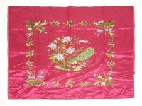 Lot 439 - A Chinese embroidered table cover