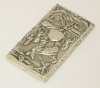 Lot 159 - A Chinese silver card case