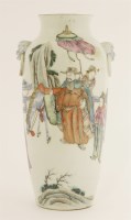 Lot 87 - A Chinese famille rose vase
