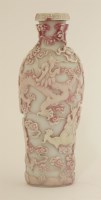 Lot 210 - A Chinese overlay Peking glass vase
