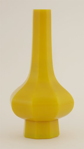 Lot 214 - A Chinese monochrome Peking glass vase