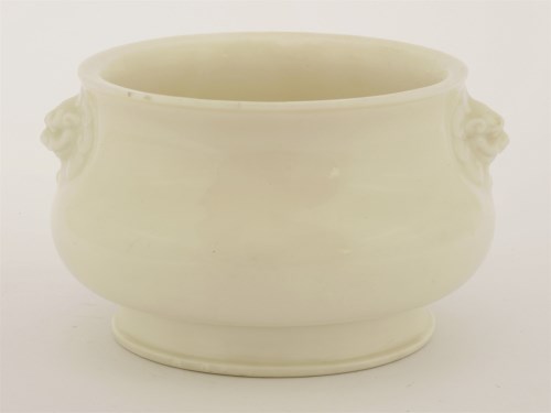 Lot 89 - A Chinese blanc de Chine censer
