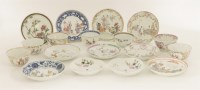 Lot 498 - A collection of Chinese famille rose tea bowls and saucers