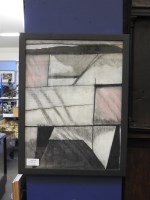 Lot 516A - A contemporary abstract monochrome charcoal study