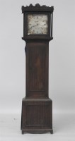 Lot 446 - A 30 hour oak longcase clock