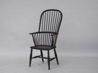 Lot 556 - A yew wood Windsor hoop and stick back chair