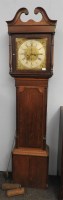 Lot 448 - A 19th century mahogany longcase clock