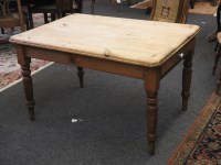 Lot 527 - A pine kitchen table