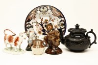 Lot 267 - A collection of mixed ceramics including a pair of Derby blanc-de-chine figures
