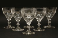 Lot 193 - A set of six Georgian glasses