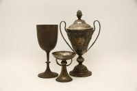 Lot 155 - Three silver trophy cups. one by Charles Boyton