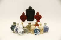 Lot 69 - A collection of 20th century Chinese snuff bottles