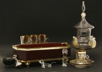 Lot 238 - A Venetian amber glass ashtray c.1960
